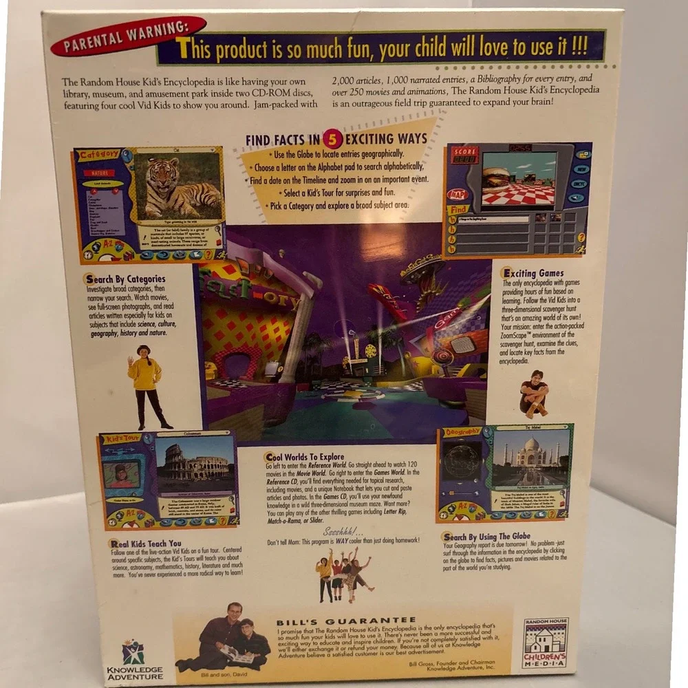 The Random House Kid's Encyclopedia 2 CD-ROM Disc Knowledge Adventure‎ Jumpstart